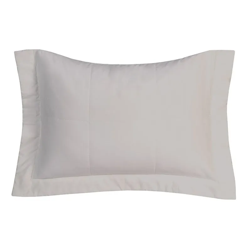 50CM X 70CM C/ 3 ABAS DE 7CM-PORTA TRAVESSEIRO TOQUE ACETINADO SOUFFLE - CINZA GRIFE
